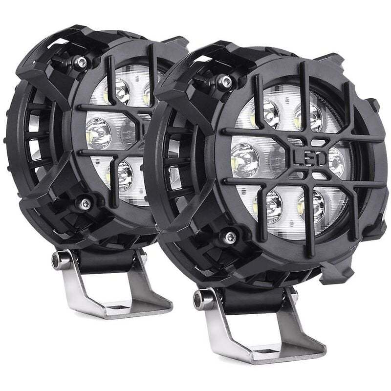 2 Stück 48 w led Spot Pods runde Arbeitslichtleiste Spot Off Road Driving Nebelscheinwerfer 4000 lm Licht für lkw c