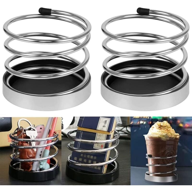 2 Stück Auto-Getränkehalter, Auto-Wasserbecherhalter, Auto-Becherhalter, Auto-Becherhalter, universeller Edelstahl-Becherhalter, für Wasserbecher,