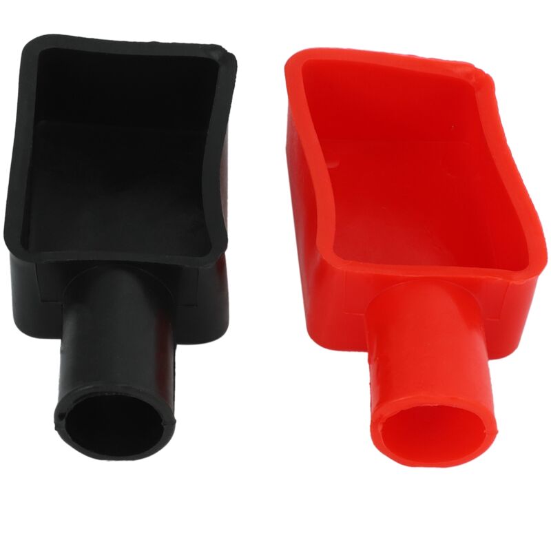 2 StüCk Autobatterie Positive und Negative SchutzhüLlen, Gummimanschetten, SchutzhüLlen für Batterieklemmen