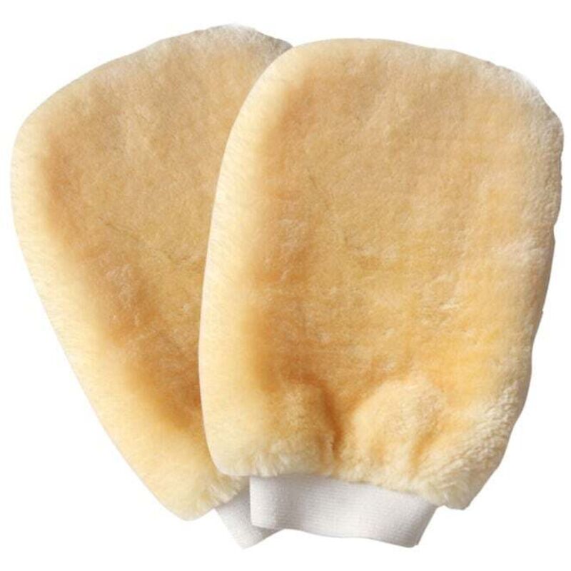 2 pezzi guanto per lavaggio auto, guanti per la pulizia dell'auto, guanti per lavaggio auto bifacciali, guanto per lavaggio auto in microfibra, cura