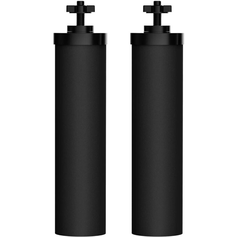 2 Stück BB9-2-Wasserfilter, kompatibel mit Berkey-Reinigungselementen, schwarze Elementkartusche, Premium-Wasserfilter, kompatibel mit der Travel Big