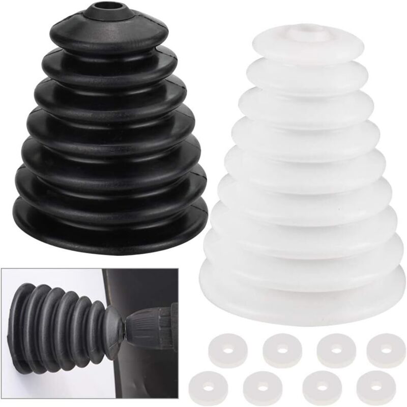 2 Stück Bohrer Staubschutz Bohrmaschine Staubfänger Gummi Bohrstaubfänger Decke Bohrstaubschutz Scalable Staubfrei Bohren Staubdicht Staubsammler für