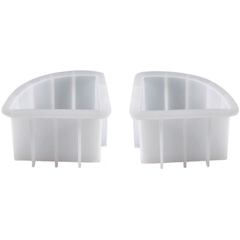 2 stück BuchstüTzen Harz Formen, BüCher Organisieren Silikon Epoxid Formen für BüCher, Desktop Organizer, BüRo Haus Dekoration