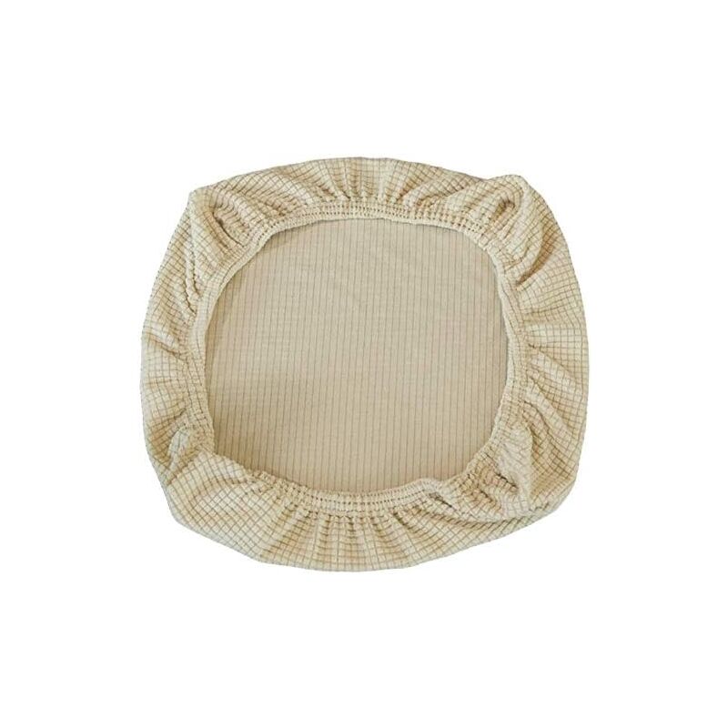 2 Stück elastische Spandex-Stuhlhussen, waschbare Stuhlhussen für Bürostühle, Esszimmer, Bar, Hochzeit, Party, Dekoration (Beige)