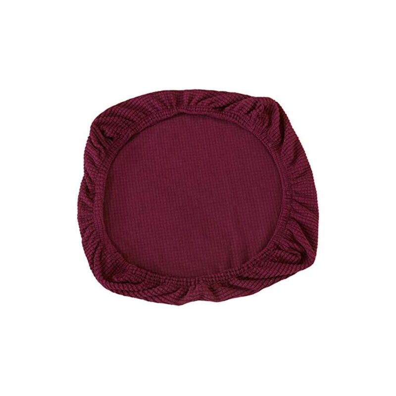 2 Stück elastische Spandex-Stuhlhussen, waschbare Stuhlhussen für Bürostühle, Esszimmer, Bar, Hochzeit, Party, Dekoration (dunkelviolett)