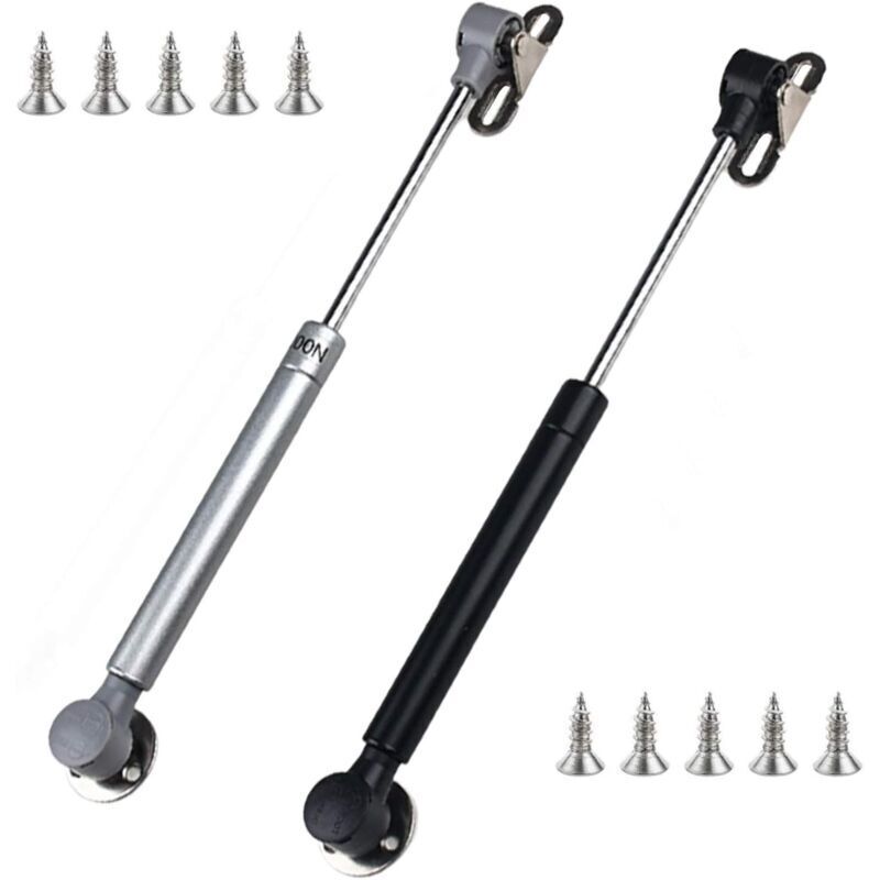 2 Stück Gasdruckfedern 100n, Küchentürstrebe, pneumatischer Arm für Tür, Gasdruckfedern für Küchenmöbel, pneumatischer Arm, Küchentür, hydraulische
