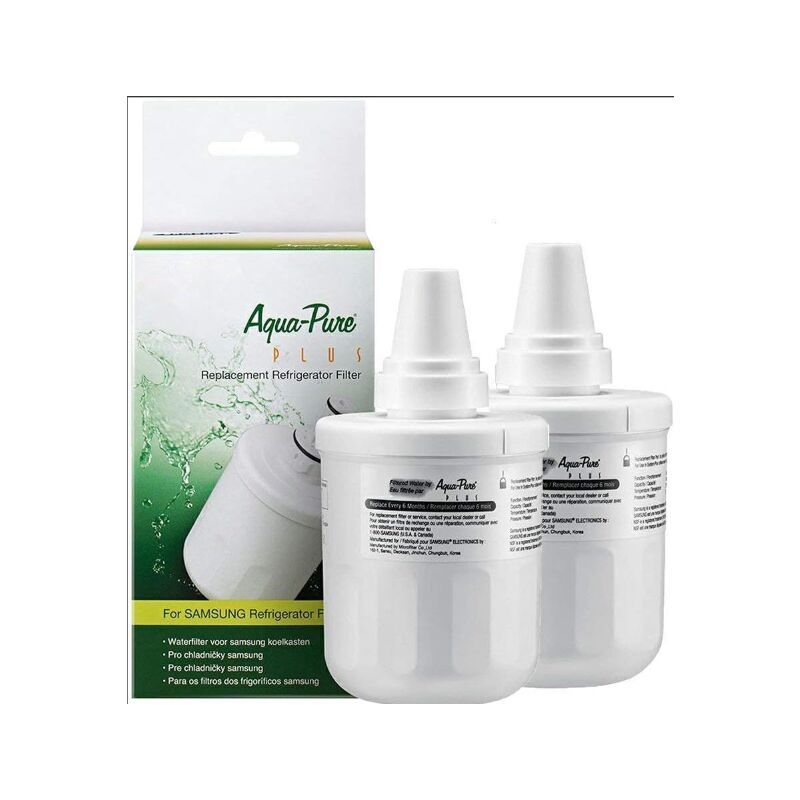 2 Stück kompatibel mit Samsung DA29-00003F Aqua-Pure Plus Kühlschrankfilter, kompatibel mit 3G, 3A, 3B, 3D DA97-06317A HAFCU1 WF289 WSS-1 WFC2201 hdx