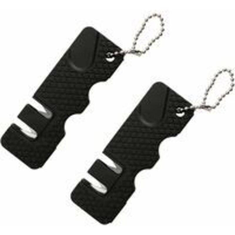 Stück Mini-Messerschärfstein, Messerschärfer, Outdoor-Werkzeuge, Küche, multifunktional, tragbarer Mini-Schleifstein für Outdoor-Reisen (schwarz)