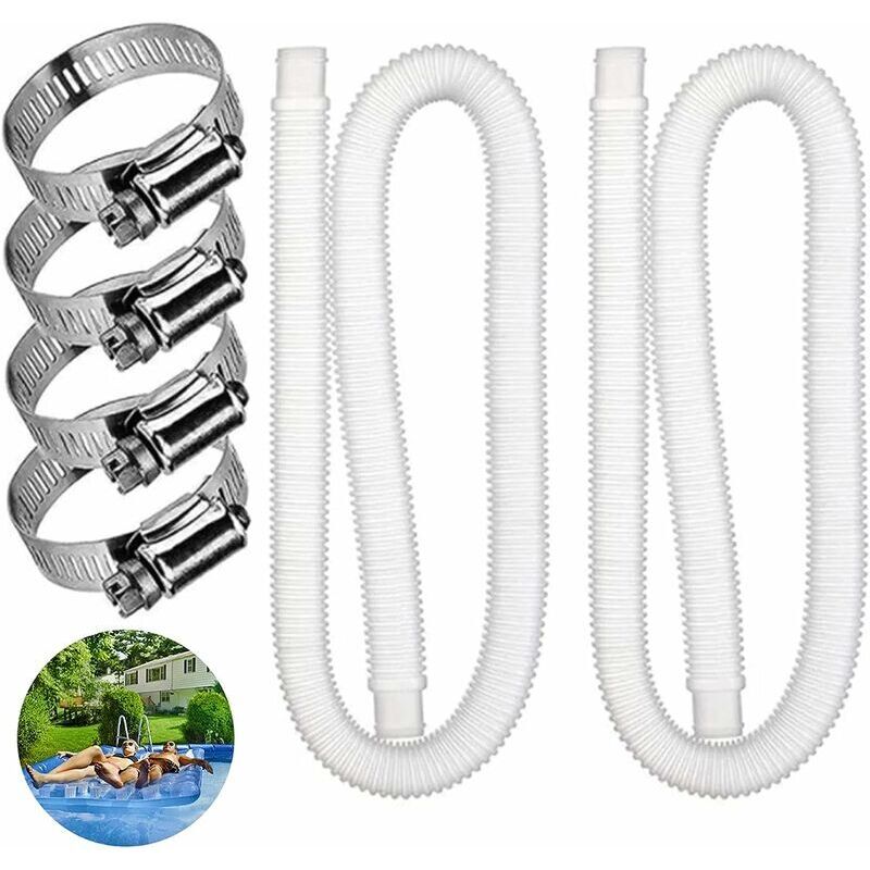 2 Stück Ersatzschläuche für oberirdische Pools, Pool-Ersatzschläuche, Pool-Schläuche für oberirdische Pools, Ersatzschläuche für Poolfilterpumpen (59