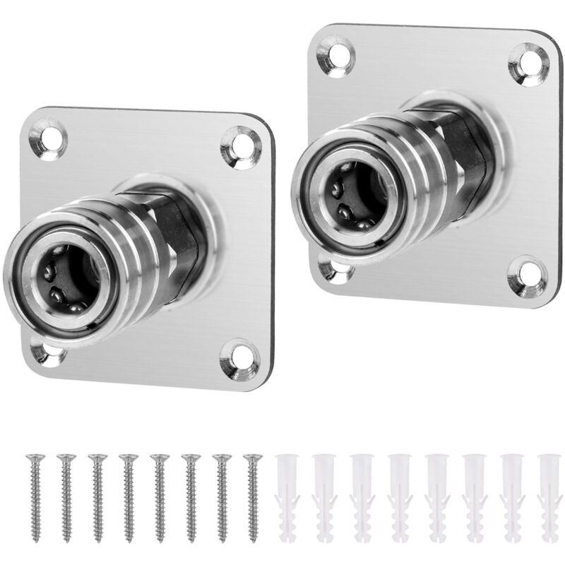 2 Stück Schaumkanonenhalterung, Edelstahl-Hochdruckreiniger-Pistolenhalter für 1/4 Zoll-Schnittstellen-Hochdruckreiniger-Werkzeughalter