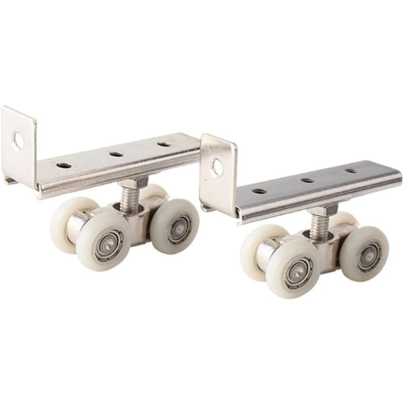 2 Stück Schiebetürrolle, Kleiderschrank, Schiebetür, Kleiderschrank, Schrank, Fenster