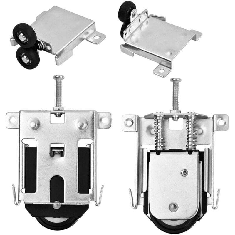 2 Stück Schiebetürrollen für Kleiderschränke, konvexe Rollen, Ersatzteile für Kleiderschranktüren, Vitrinen, Schränke und Fenster