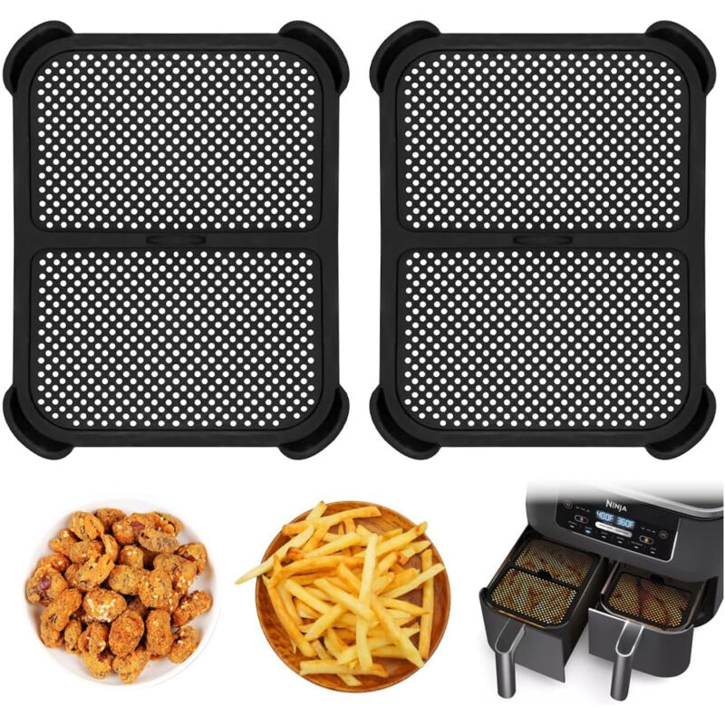 2 Stück Spritzschutz, Silikon Spritzschutz für Ninja AF400EU AF451 DZ401 Zubehör, Wiederverwendbar Spritzschutz Heißluftfritteuse Zubehör