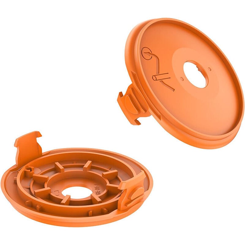2 Stück Spulenkappe für Gardena, für Gardena Turbotrimmer EasyCut 450/25, ComfortCut 550/28, PowerCut 650/28