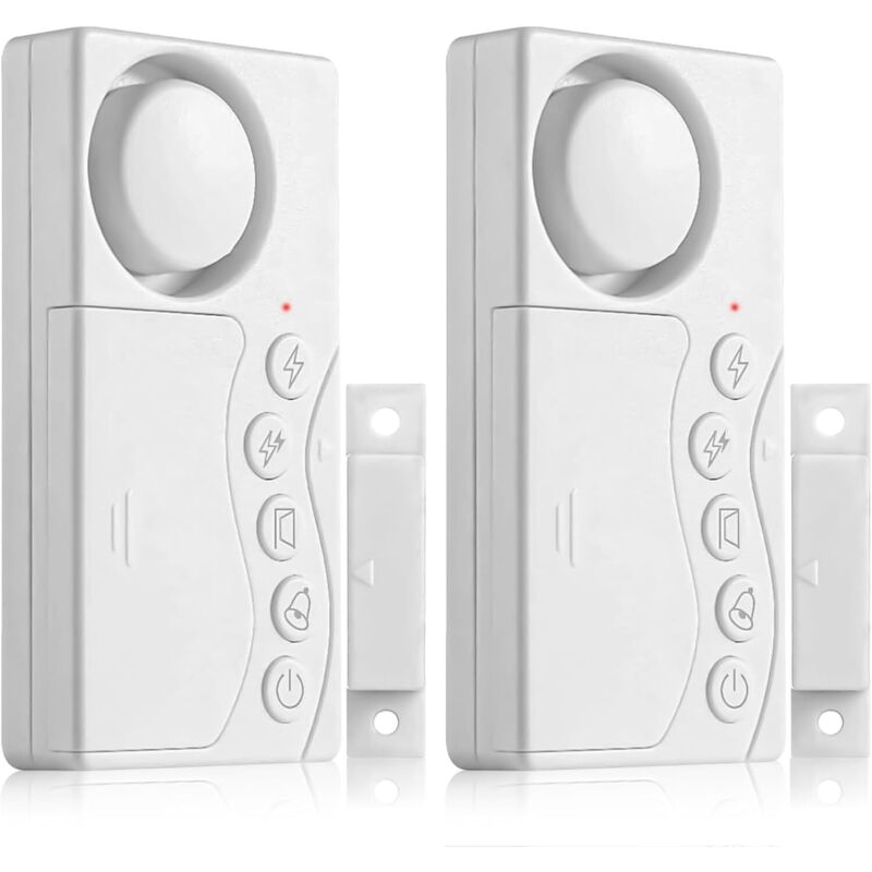 2 Stück Tür- und Fensteralarm, Gefrierschrank-Türalarm, Kühlschrank-Türalarme mit Timer 3/15/30/60 Gefrierschrank-Türalarm für Zuhause, Geschäft,