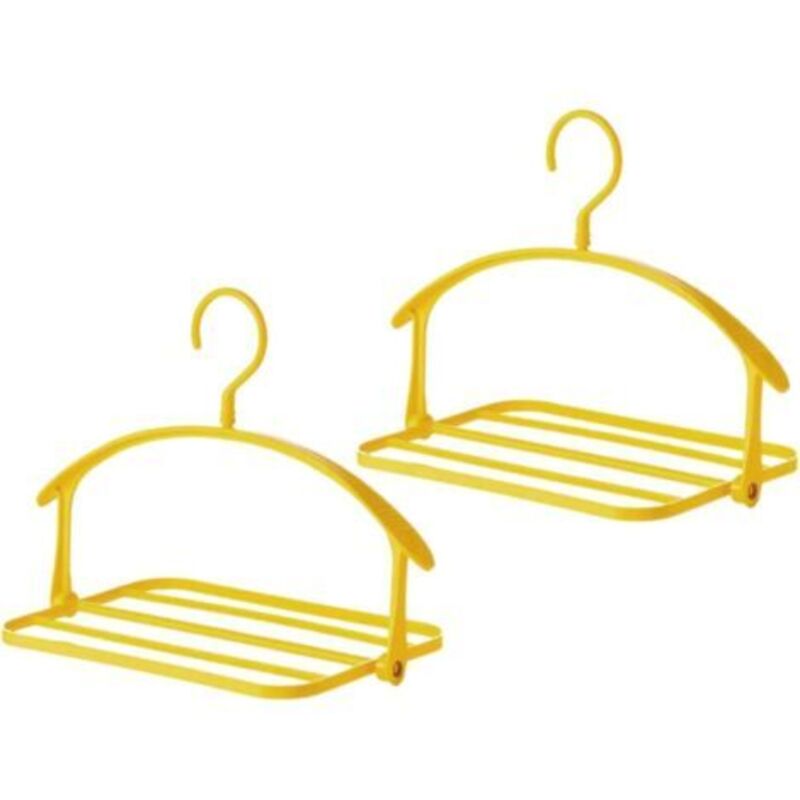 2 Stück Wäscheständer Faltbare Kleiderbügel aus Kunststoff, Faltbare Kleiderbügel, Wäscheständer, Wäscheständer aus Kunststoff, Kleiderbügel