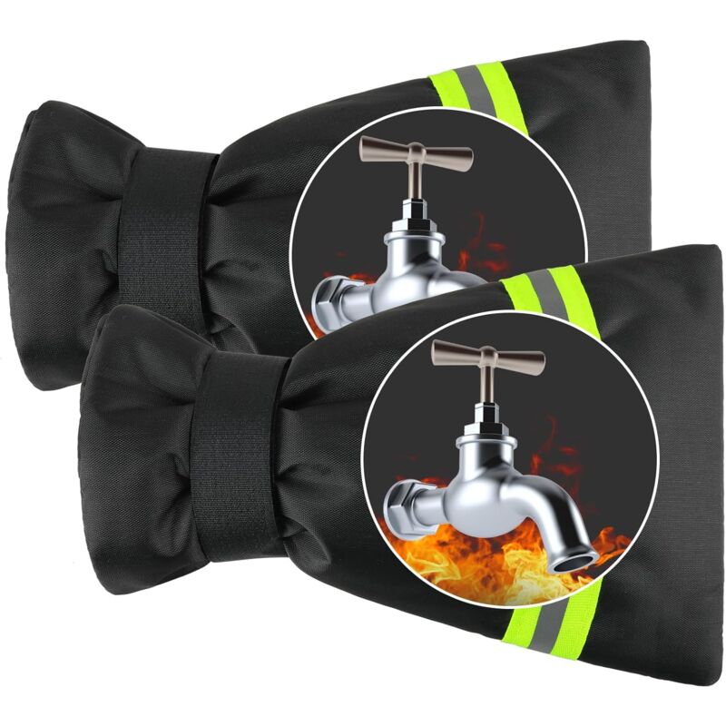 2 Stück Wasserhahn-Abdeckungen für den Außenbereich, Frostschutz-Wasserhahn-Abdeckungen, wasserdichte Garten-Wasserhahn-Abdeckungen für Frostschutz