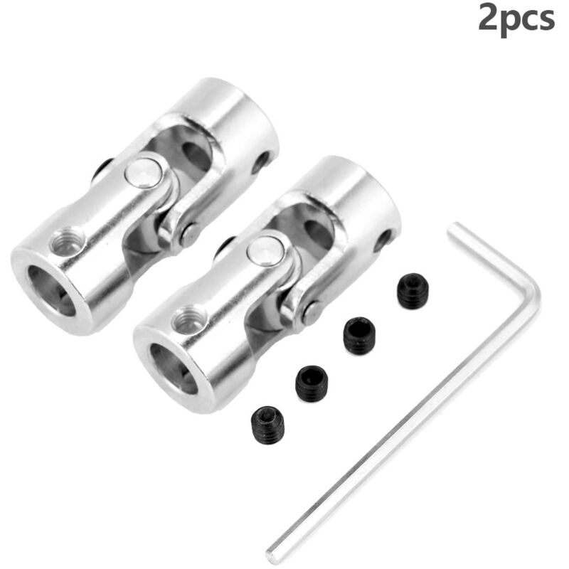 2 Stück Wellenkupplung Motoranschluss Lenkung DIY Länge 35 mm Außendurchmesser 14 mm Universalgelenk (88 mm)