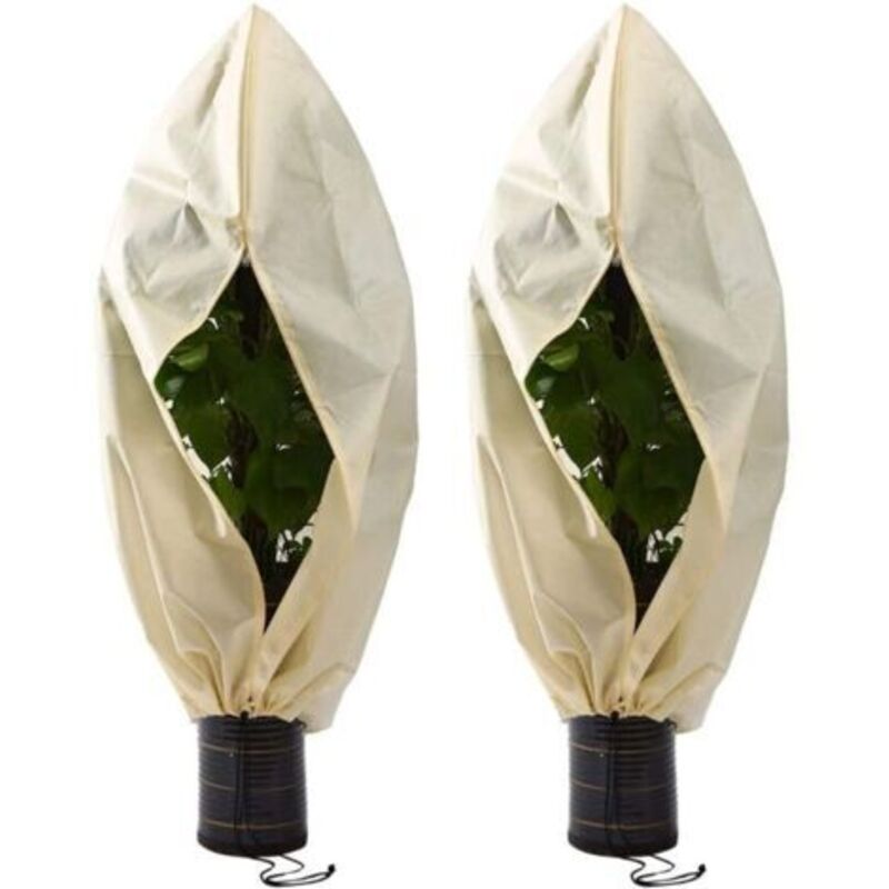 2 Stück Winterschutzhülle für Pflanzen, Winterabdeckung aus Vliesstoff, Winterschutzhülle für Pflanzen, Winterschutzhülle, für Tomaten, Feigenbäume,