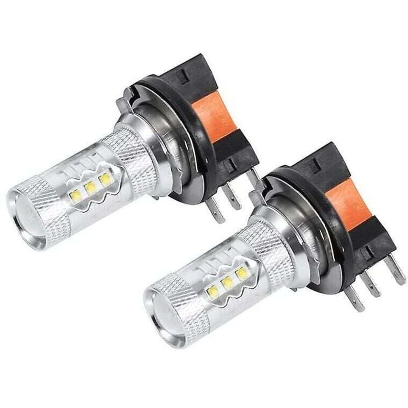 2 stücke 80w H15 Led-lampen Weiß Auto Scheinwerfer Lampen Led Tagfahrlicht Birne Ersatz Lampe Beleuchtung für Auto