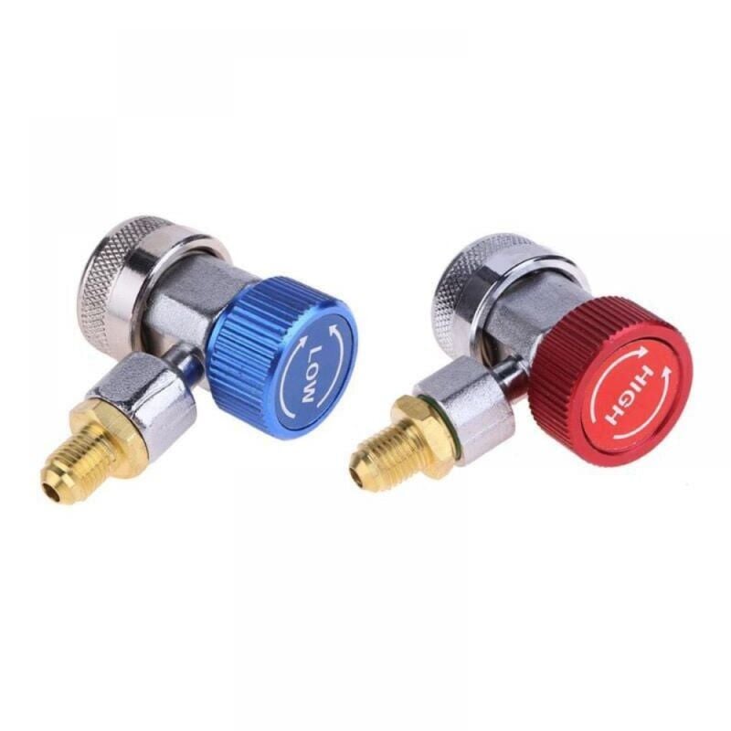 Cyslmuk - 2 stücke Auto Klimaanlage Schnell Anschlüsse R134A Hohe Niederdruck Klimaanlage Systeme