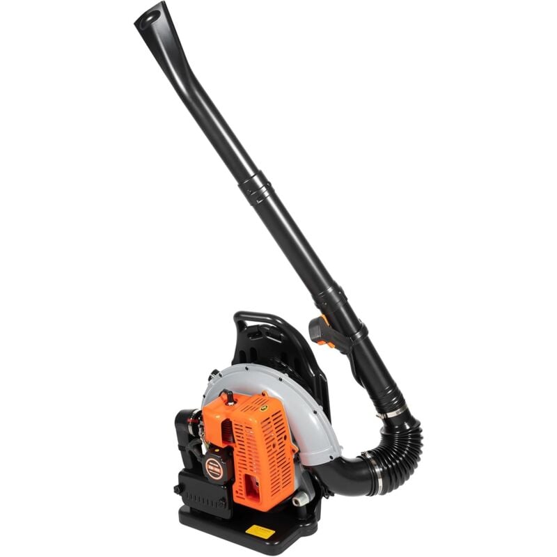 2-Takt 63cc Benzin Laubbläser Rucksack, 3,6 Ps Benzin Rückenlaubbläser Laubbläser Gartenbläser Luftkühlung Bläserluftgekühlten Leaf Blower Bis Zu 1
