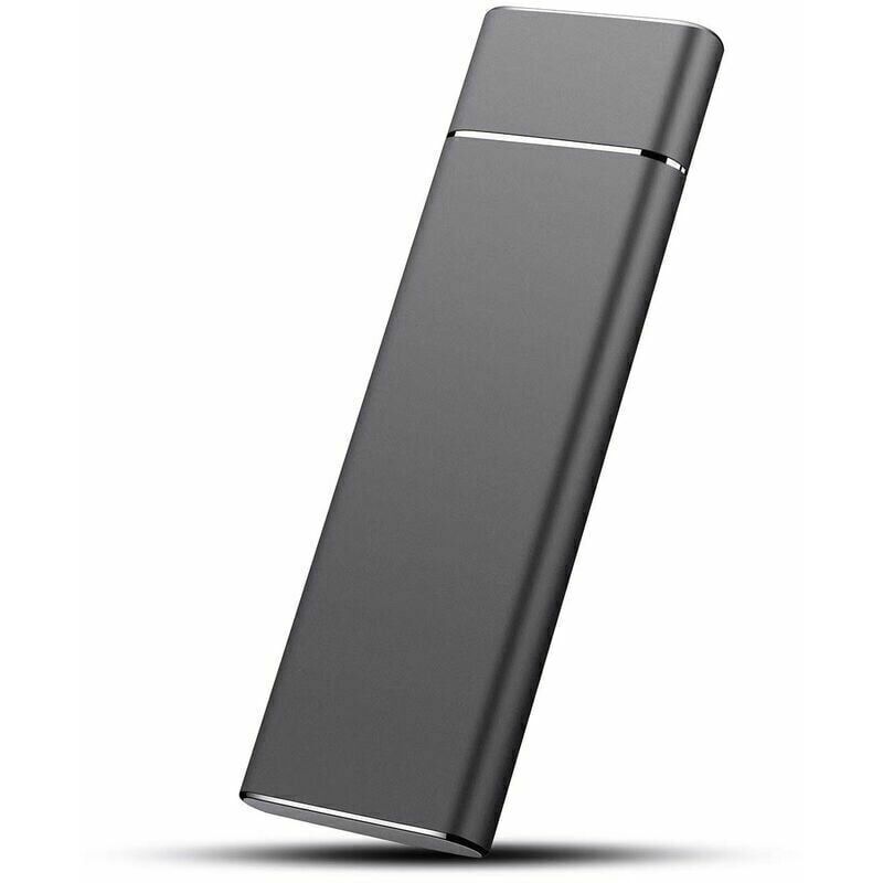 2 TB tragbare externe SSD-Festplatte mit USB 3.0-Hochgeschwindigkeitsanschluss – stoßfestes Aluminiumgehäuse