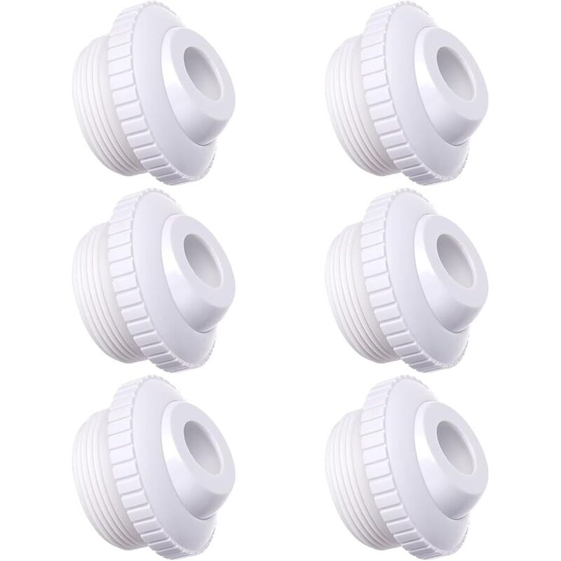 2-teilige Pool Jet Düsen, 3/4' Directional Flow Eyeball Inlet Jet, Pool Return Jet Ersatzteile Fittings Spa mit 1-1/2 Zoll MIP Gewinde Pool Zubehör