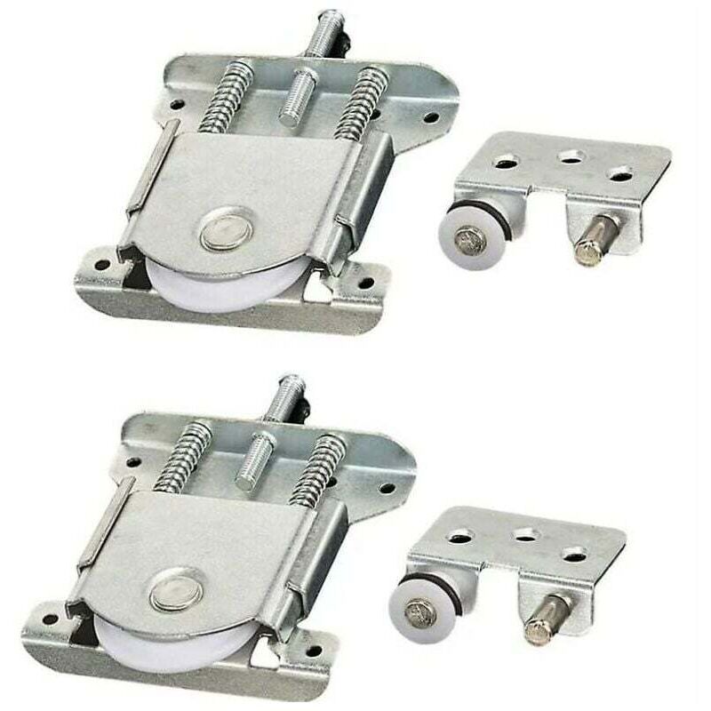 2-teilige Schiebetürrollen für Kleiderschränke, Schiebetürteile für Kleiderschränke, Rollen, Laufschienen für Kleiderschränke, Schiebetürrollen,