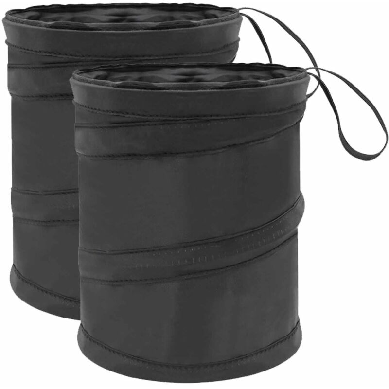 2-teiliger, faltbarer Auto-Mülleimer, kompakter Mini-Auto-Mülleimer, universeller Auto-Mülleimer, einziehbarer Auto-Mülleimer, wasserdichter