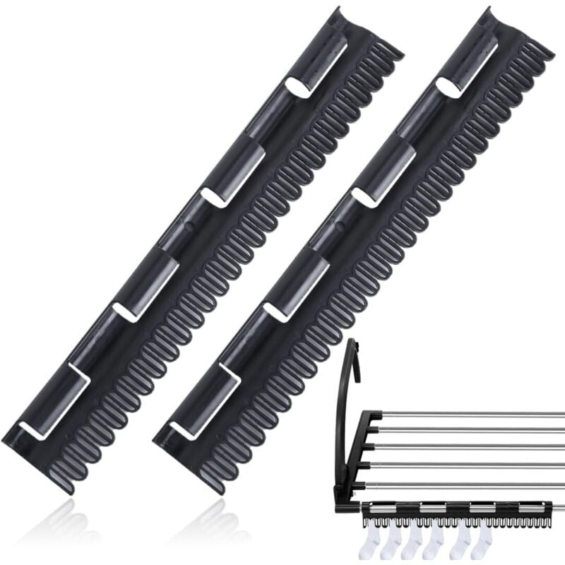 2-teiliger Wäscheständer, Socken- und Kleiderständer, Wäschebügel aus Kunststoff für Socken, Unterwäsche und Krawatten, Wäscheständer für Unterwäsche