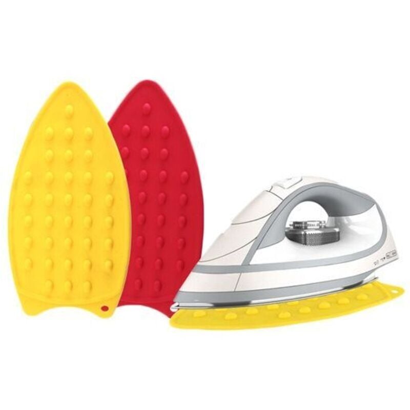 2-teiliges Bügelkissen, isolierendes Bügelbrett, Lockenwickler, klappbares Bügelbrett, Bügelmatte aus Wolle, hängendes Bügelbrett (rot + gelb)