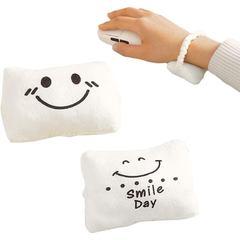 Lablanc - 2-teiliges Handgelenkauflagen-Set für Tastatur und Maus, Handgelenkauflagen aus weicher Baumwolle für Tastatur und Maus, zum Tippen und für