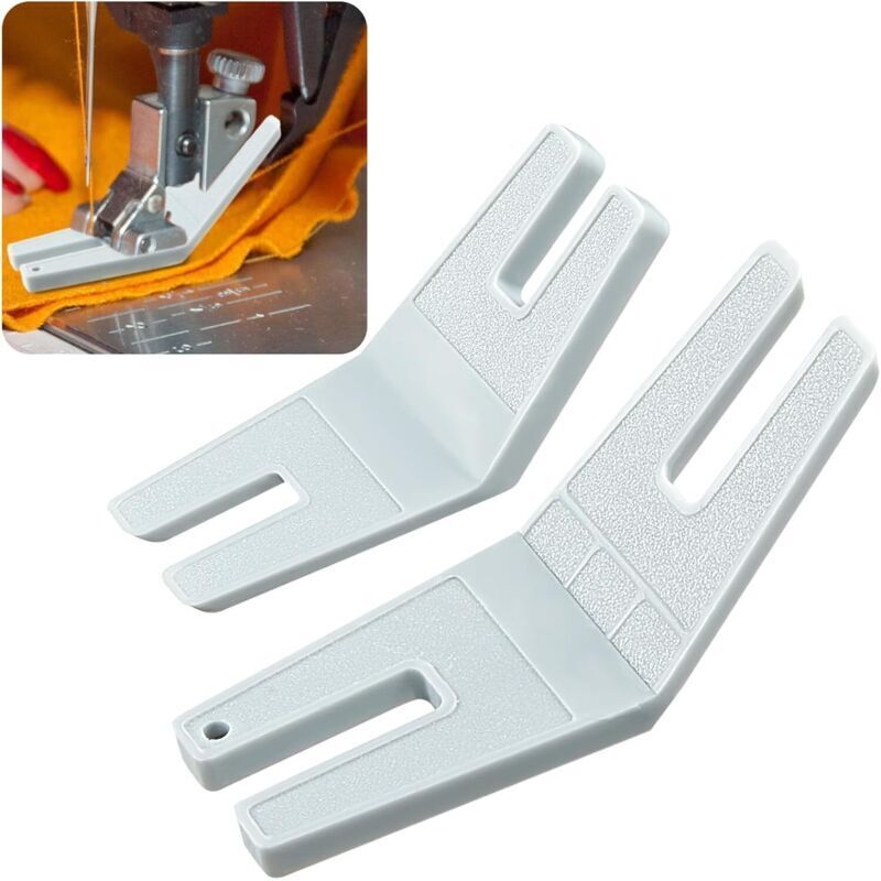 2-teiliges Nähzubehör für Pullover mit Wulst, Nähzubehör für Wulstverarbeitung, Obertransportfuß und Steuerplatte, Nähfuß für Nähmaschine, Nähzubehör