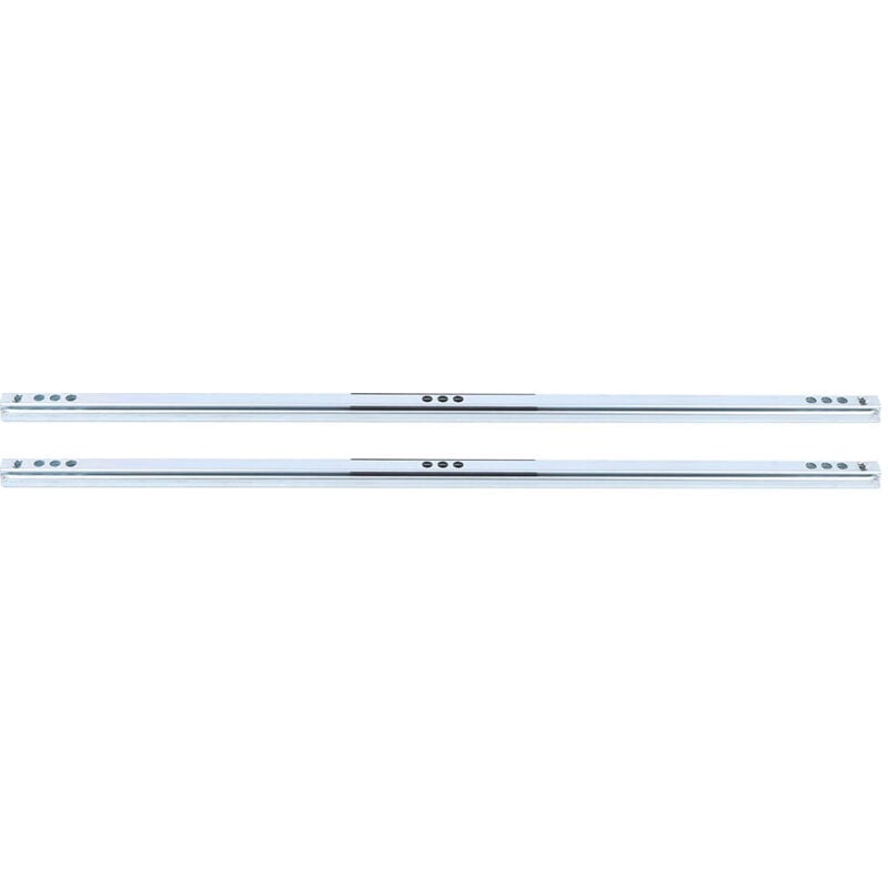 2-teiliges Set 450x17 mm Stahl-Gleitschienen-Zubehör für Kleiderschränke