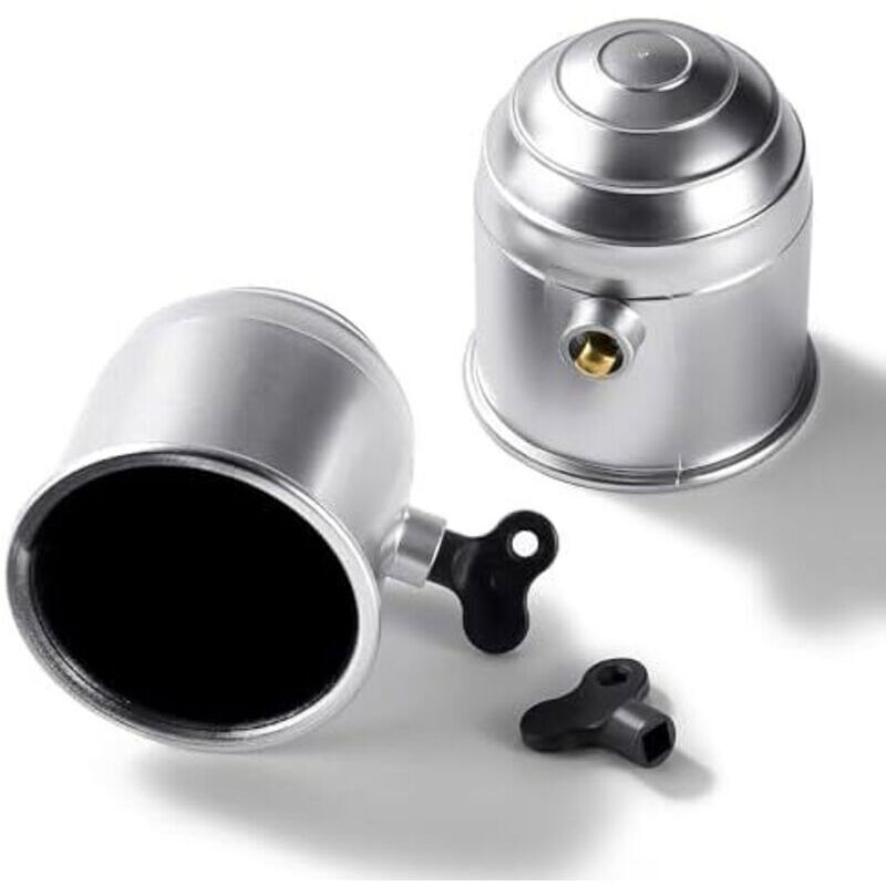 2-teiliges Set mit Schloss für die Anhängerkupplung, 50-mm-Kunststoffabdeckung für die Anhängerkupplung, Schutzkappe für die Anhängerkupplungskugel,