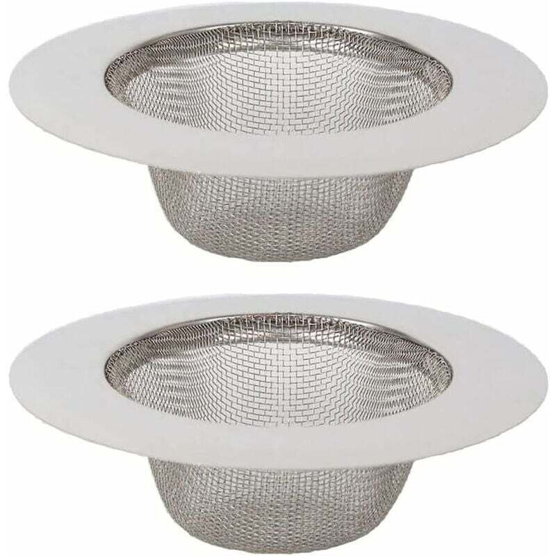 2-teiliges Spülbecken-Sieb, Edelstahl-Spülbecken-Sieb, Edelstahl-Abflussfilter, Spülbecken-Sieb, für Küchenspüle, Badezimmer, Waschbecken, Badewannen