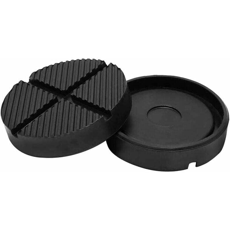 Lablanc - 2-teiliges Wagenheber-Pad, Gummi-Wagenheberblock mit Kreuzschlitz, Hebescheiben-Pad-Werkzeug, für Wagen und Hebebühne