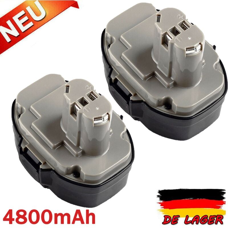 Pdstation - 2 x 18V 4800mAh für Makita PA18 1822 1823 Ersatzakku 1834 1835 192826-5 192827-3 192829-9 193159-1 193140-2 193333 194105-7 für Makita