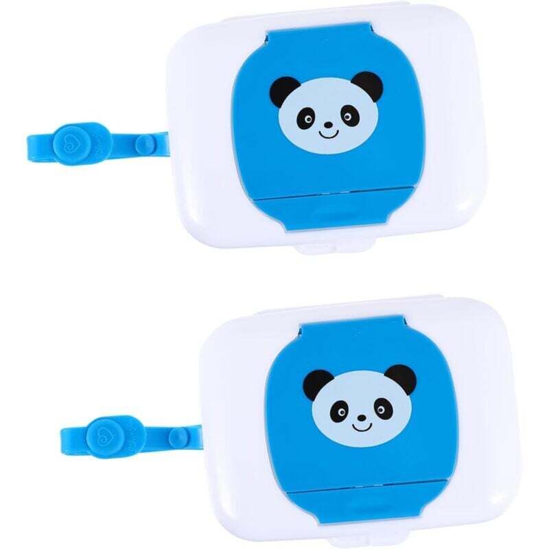 2 x Scatola portaoggetti per bambini, salviette, salviette da viaggio, fasciatoio