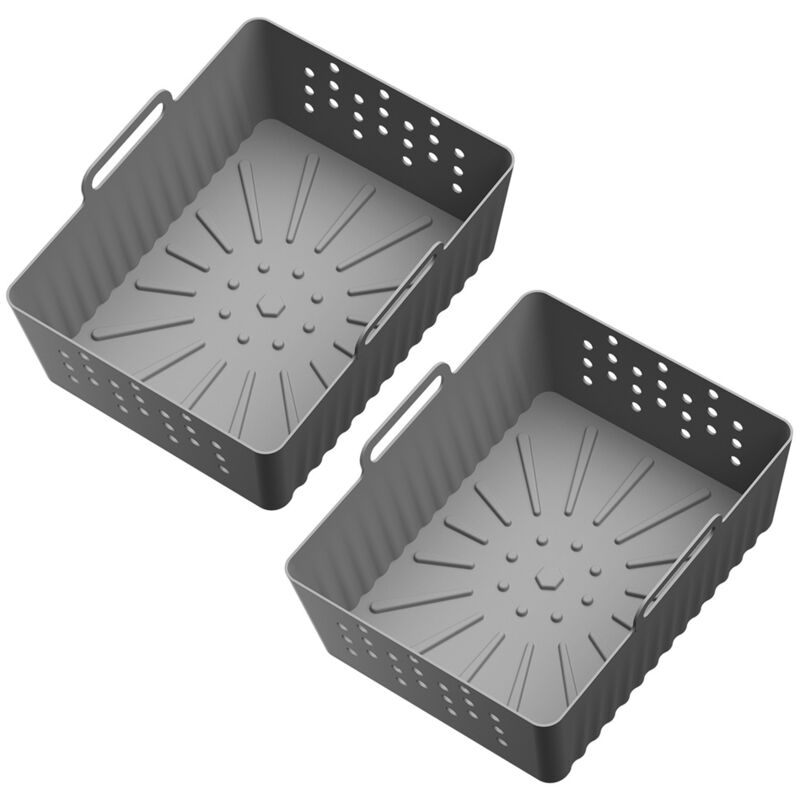 2 x Silikon-Einsätze für die Luftfritteuse Ninjia SL400UK/SL401, Grau
