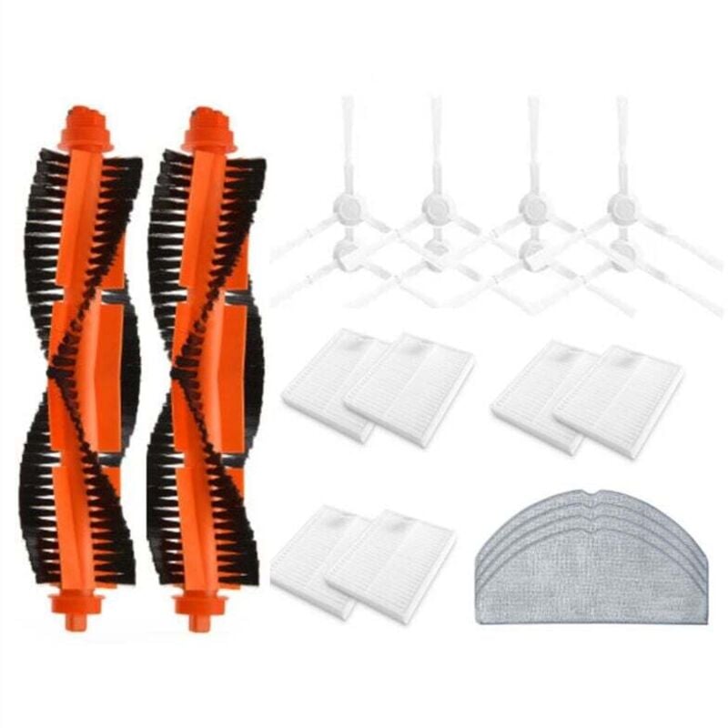20 Ersatzteile für Saugroboter E10, E12 und B112, Zubehör für Saugroboter, Haupt- und Seitenbürste, Filter, Wischtuch