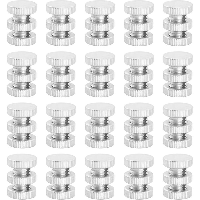 20 Pcs Elektrische Zaun Anschlüsse Aluminium Legierung Elektrische Zaun Draht Schlitz Bolzen