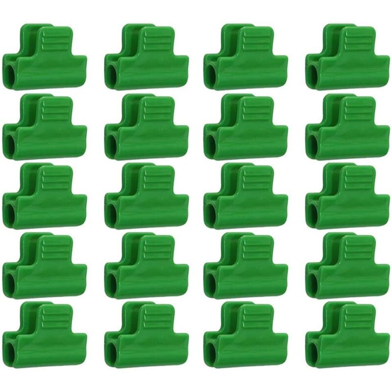 Ahlsen Gewächshaus-Befestigungen, Packung mit 20 Gewächshaus-Folien-Befestigungsklammern, laminierter Kunststoff, Banner-Schutzklammern, Reihe mit 11