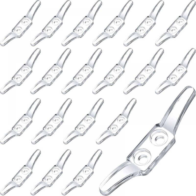 Cyslmuk - 20 Stück Jalousieschnur-Sicherheitsklampe, Jalousieseil-Klampe, Fensterschnur-Klampe für Home Office, Jalousien, Vorhänge, Sonnenschutzseile