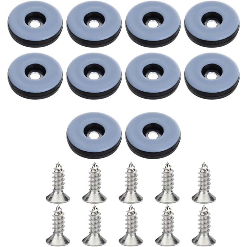 20 Stück Möbelgleiter Teflon, Runde Möbel Stuhlbeingleiter, Möbelgleiter Nagel Effektiver Schutz Ihrer Möbel Stühle Böden - Ø19mm