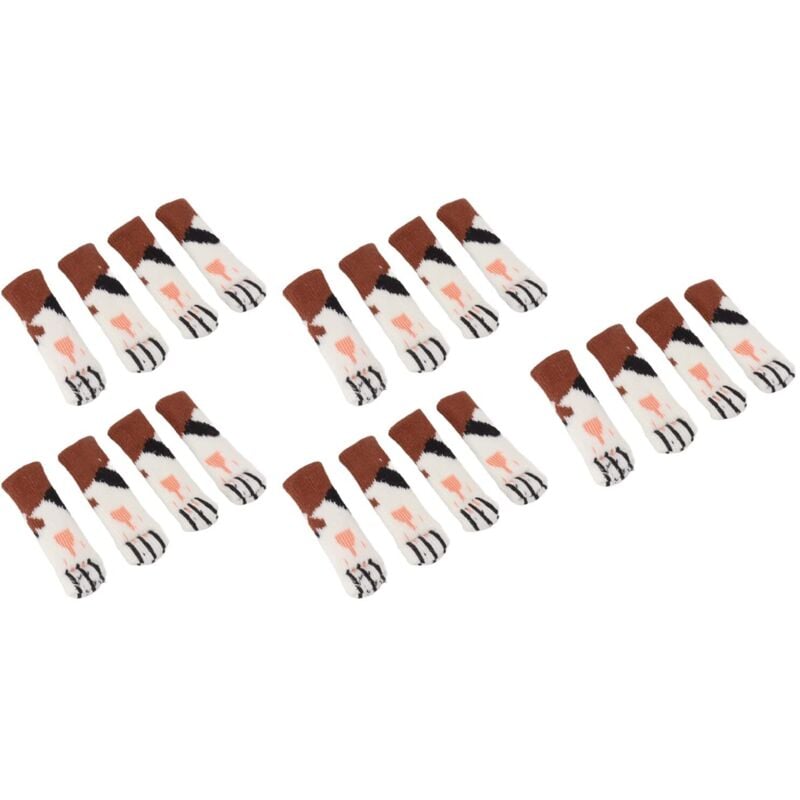 20 Stück Tischbeinschutzhüllen mit Katzenpfotenmuster, verdickte Möbel- und Stuhlbeine, Bodenschutz für 7-18 cm Möbel- und Stuhlfüße