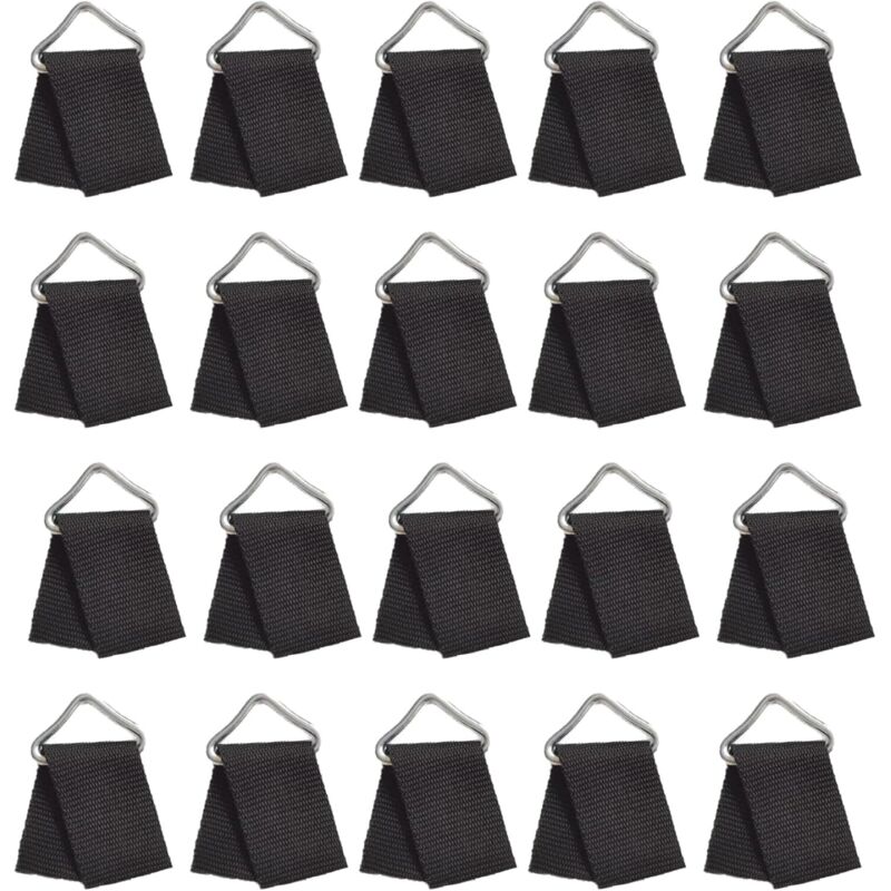 20 Stück Trampolin-Ersatz-Dreieckschnallen, verstärkte V-Ringe für die Trampolin-Reparatur