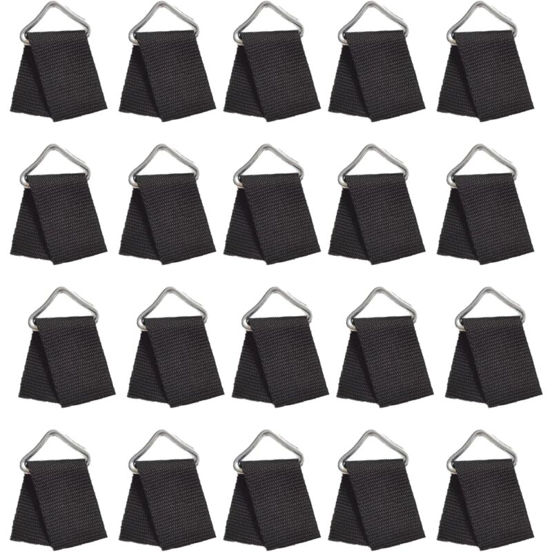 20 Stück Trampolin-Ersatz-Dreiecksschnallen, verstärkte V-Ringe für die Trampolin-Reparatur