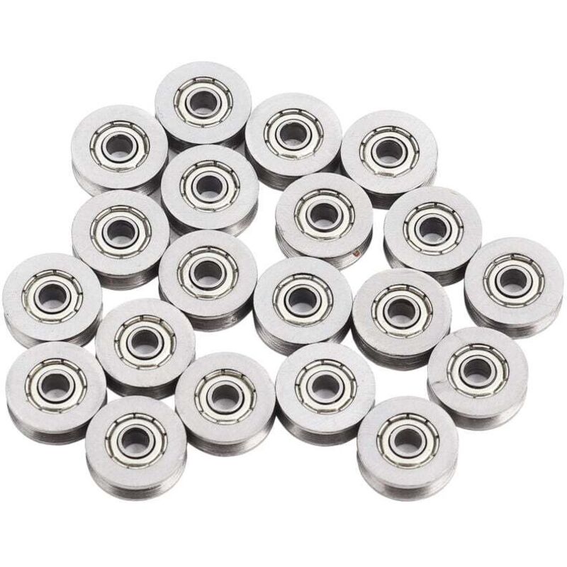 20 stücke V623ZZ v Nut Kugellager Pulley für Eisenbahn Track Linear Motion System 3x12x4mm